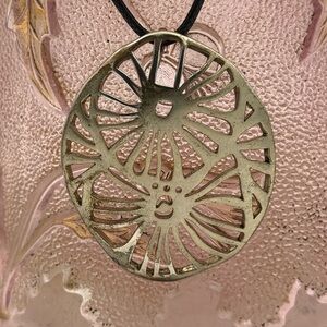 Kenneth Cole Reaction Gold-Tone Circular Pendant Necklace